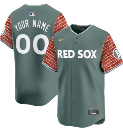 Custom Boston Red Sox Jersey 2025 Fenway Red Brick Style Vapor Premier Limited Stitched Green