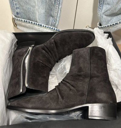 Amiri Stack Leather Sole Boot
