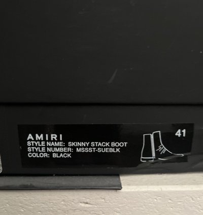 Amiri Stack Leather Sole Boot