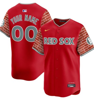 Custom Boston Red Sox Jersey 2025 Fenway Red Brick Style Vapor Premier Limited Stitched Red