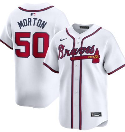 Charlie Morton 50 Atlanta Braves Home Limited Player Men Jersey - White
