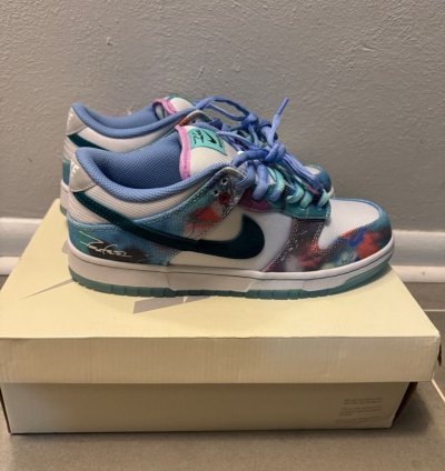 new Nike Sb Dunk Low Futura Laboratories Bleached Aqua 9 5