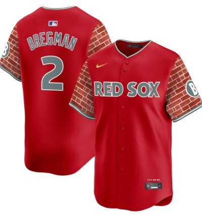 Alex Bregman Jersey 2 Boston Red Sox 2025 Fenway Red Brick Style Vapor Premier Stitched Red