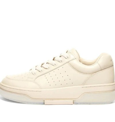 Amiri Stadium Low-top Leather Sneaker 44 Us 11 Mens Alabast