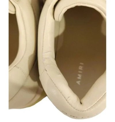 Amiri Stadium Low-top Leather Sneaker 44 Us 11 Mens Alabast