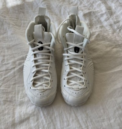 2021 Cdg Air Foamposite One In White