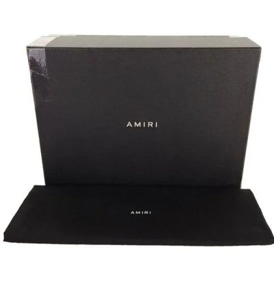 Amiri Stadium Low-top Leather Sneaker 44 Us 11 Mens Alabast
