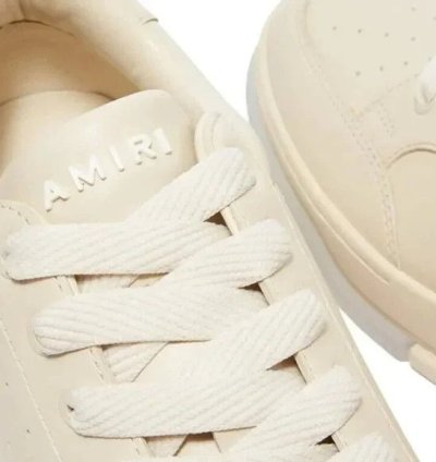 Amiri Stadium Low-top Leather Sneaker 44 Us 11 Mens Alabast