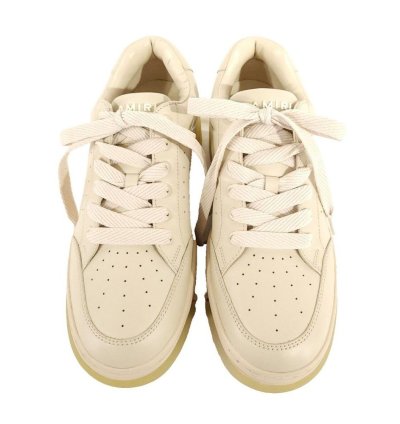 Amiri Stadium Low-top Leather Sneaker 44 Us 11 Mens Alabast