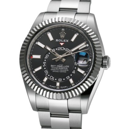 Rolex Sky-dweller 42mm Steel Black Dial Oyster Bracelet