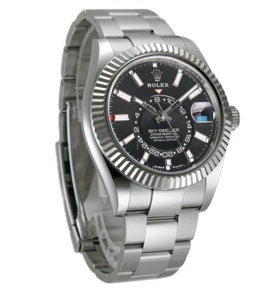 Rolex Sky-dweller 42mm Steel Black Dial Oyster Bracelet