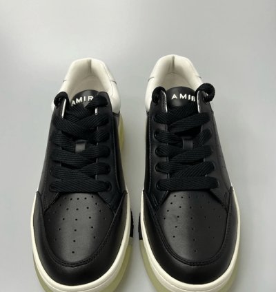 Amiri Stadium Sneakers Leather Black Men Eu 43 Us 10 650
