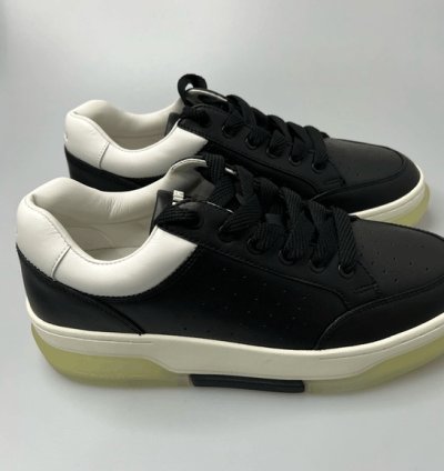 Amiri Stadium Sneakers Leather Black Men Eu 43 Us 10 650