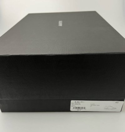 Amiri Stadium Sneakers Leather Black Men Eu 43 Us 10 650