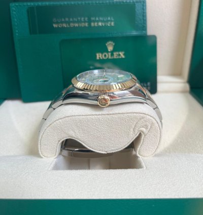 Rolex Sky-dweller 42mm Two Tone Stainless Steel White Dial 326933