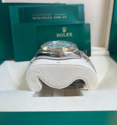 Rolex Sky-dweller 42mm Two Tone Stainless Steel White Dial 326933