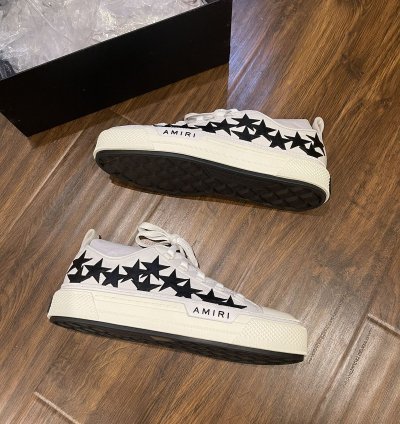 Amiri Stars Court Canvas Low-top Sneakers Pf22mfs014-111
