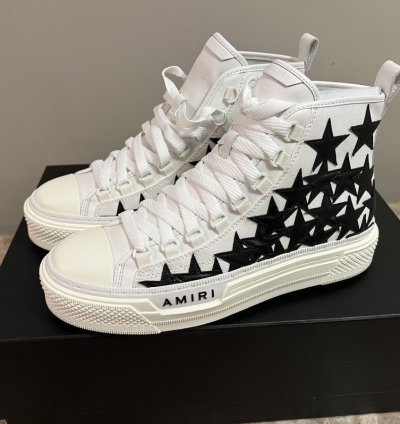 Amiri Stars Court Hi-top Sneaker
