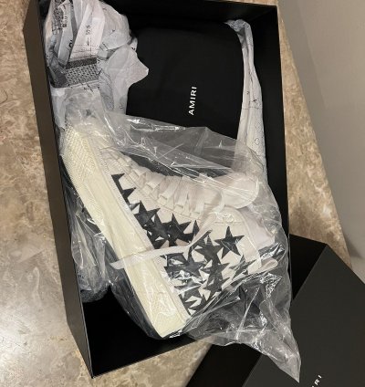 Amiri Stars Court Hi-top Sneaker