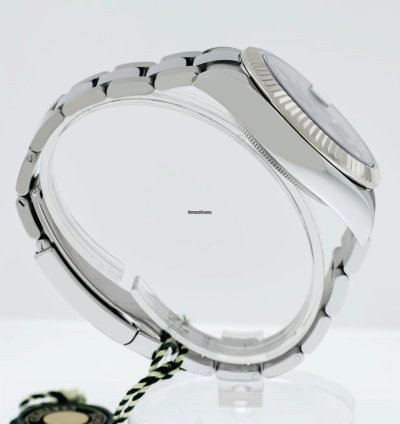 Rolex Sky-dweller 42mm White Gold Steel Black Index Dial Fluted Bezel 336934