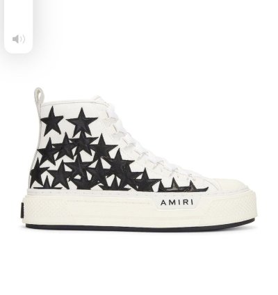 Amiri Stars Court Hi-top Sneaker