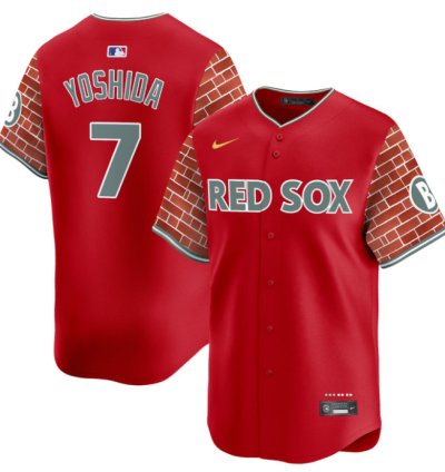 Masataka Yoshida Jersey 7 Boston Red Sox 2025 Fenway Red Brick Style Vapor Premier Stitched Red