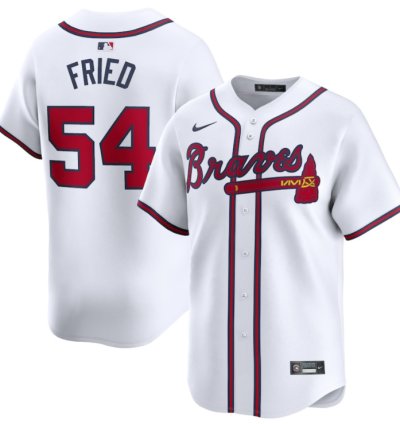 Max Fried 54 Atlanta Braves Home Limited Player Men Jersey - White