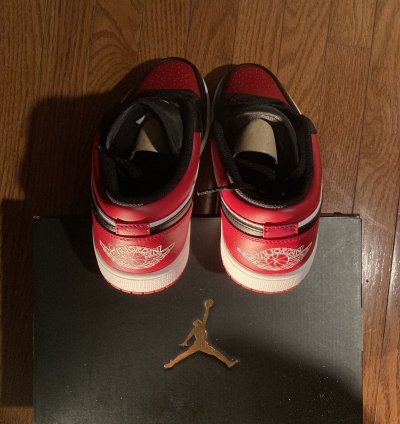 Air Jordan 1 Low Gym Red White-black