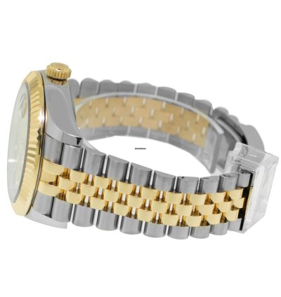 Rolex Sky-dweller 42mm Yellow Gold Steel Champagne Index Dial Fluted Bezel 336933