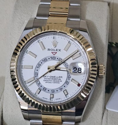 Rolex Sky-dweller Acciaio Oystersteel Oro Giallo - Nuovo 27 10 2021