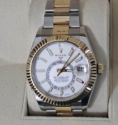 Rolex Sky-dweller Acciaio Oystersteel Oro Giallo - Nuovo 27 10 2021