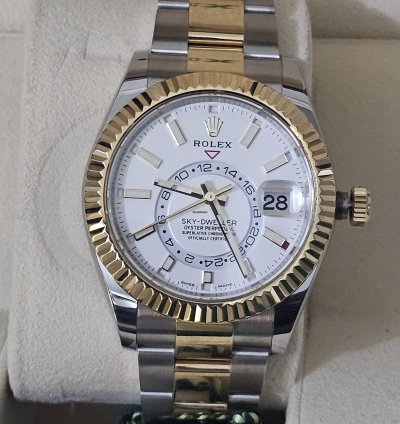 Rolex Sky-dweller Acciaio Oystersteel Oro Giallo - Nuovo 27 10 2021