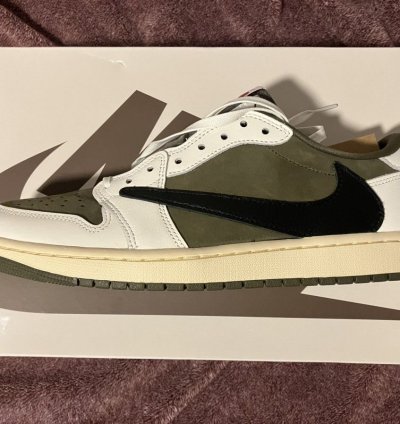 Air Jordan 1 Low Og Sp Travis Scott Olive Size 10 5