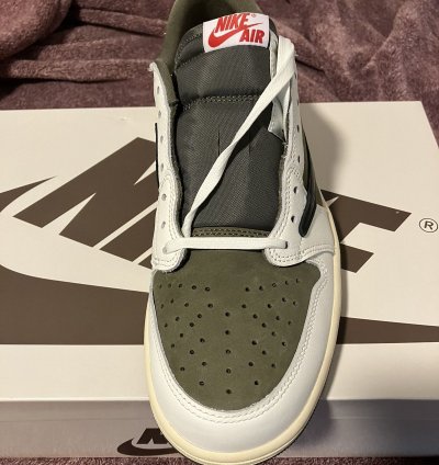 Air Jordan 1 Low Og Sp Travis Scott Olive Size 10 5