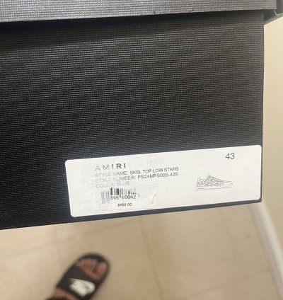 Amiri Stars Sneakers Sz 4310us
