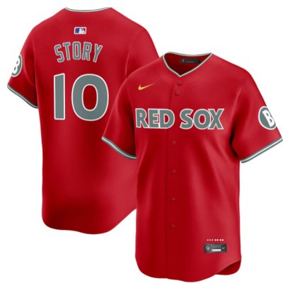Trevor Story Jersey 10 Boston Red Sox 2025 City Connect Vapor Premier Limited Stitched Red