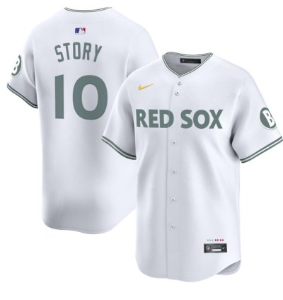 Trevor Story Jersey 10 Boston Red Sox 2025 City Connect Vapor Premier Limited Stitched White
