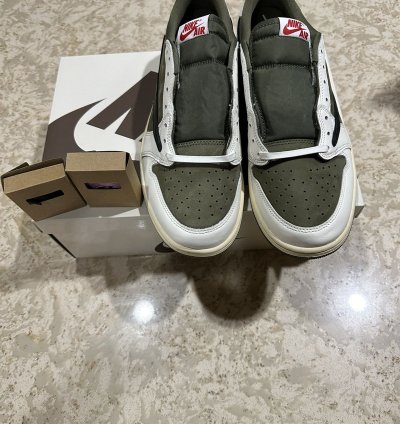 Air Jordan 1 Low Travis Scott Reverse Olive 10 5