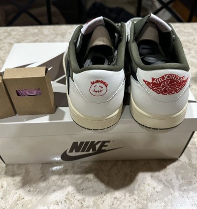 Air Jordan 1 Low Travis Scott Reverse Olive 10 5