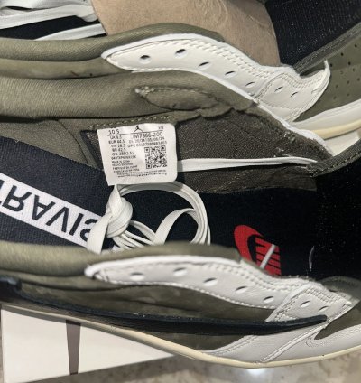 Air Jordan 1 Low Travis Scott Reverse Olive 10 5