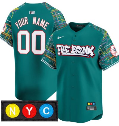 Customnew York Yankees Jersey The Bronx Subway Style Vapor Premier Limited Stitched Lexington Line