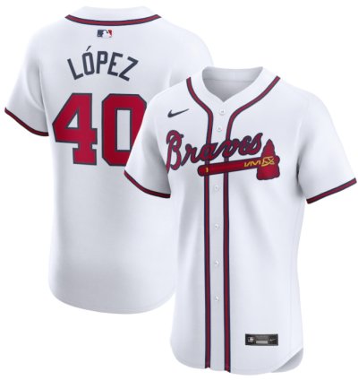 Reynaldo Lopez 40 Atlanta Braves Home Elite Player Men Jersey - White