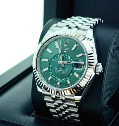 Rolex Sky-dweller Basel One 336934 Green Sky-dweller Jubilee Steel 42mm