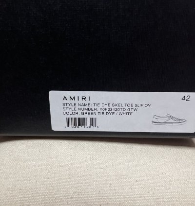 Amiri Tie Dye Skel Toe Slip On