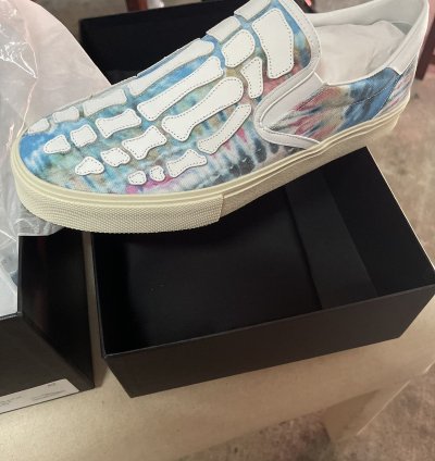 Amiri Tie Dye Skel Toe Slip On
