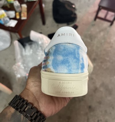 Amiri Tie Dye Skel Toe Slip On