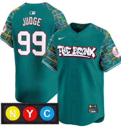 Aaron Judge Jersey 99 New York Yankees The Bronx Subway Style Premier Stitched Lexington Line