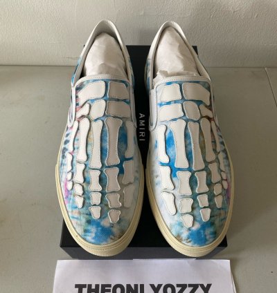 Amiri Tie Dye Slip Skel Toe On Bones Sneakers Skeleton 13