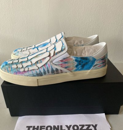 Amiri Tie Dye Slip Skel Toe On Bones Sneakers Skeleton 13