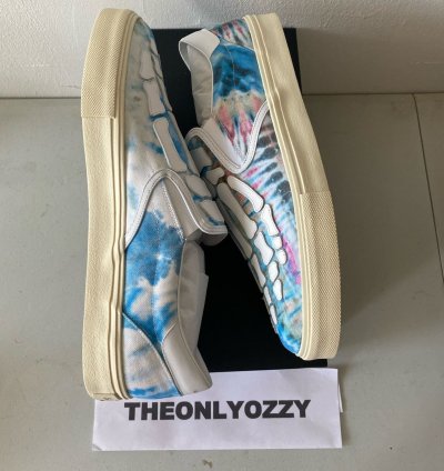 Amiri Tie Dye Slip Skel Toe On Bones Sneakers Skeleton 13